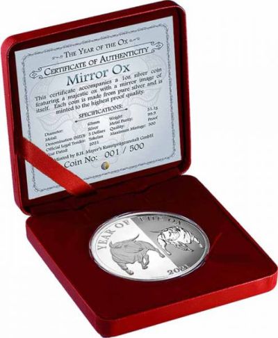 Rok-Wolu-2021-Tokalau-5NZD-srebrna-moneta-etui
