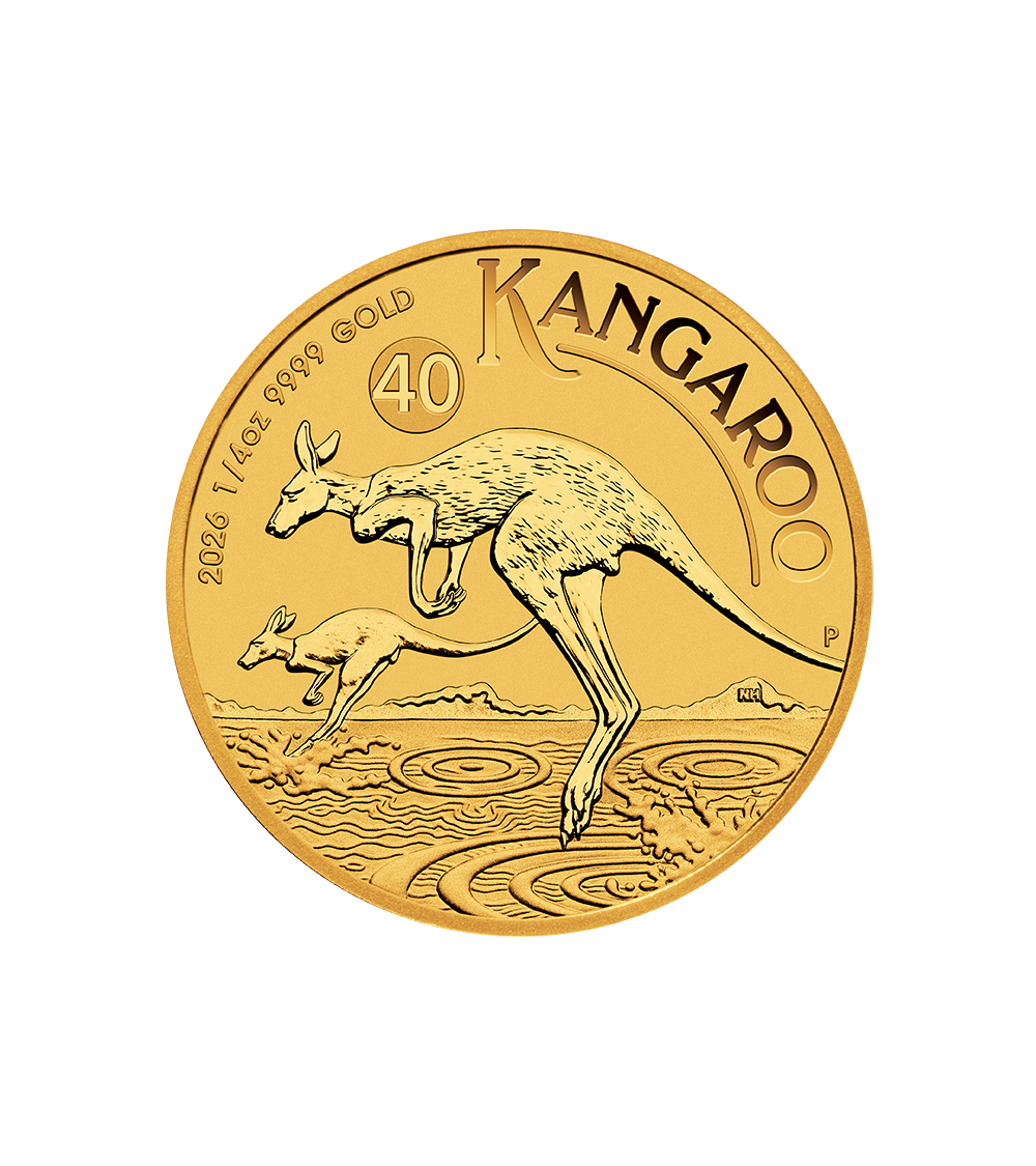 1/4oz-Australijski-Kangur-zlota-moneta-2026-awers
